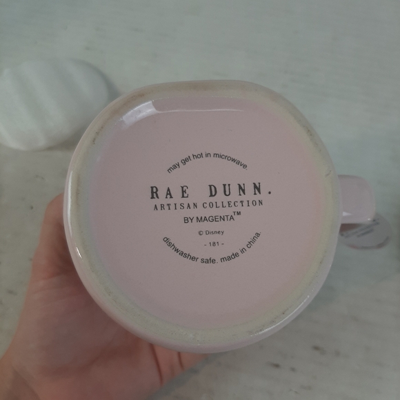 🔥Rae Dunn Pink Sleeping Beauty CeramicMug With Gold Crown Lid - Picture 3 of 3